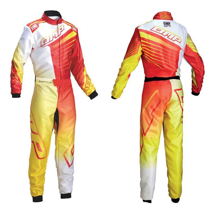 OMP KS 1-R White, Yellow, Orange Karting Suit - STORMX GEAR