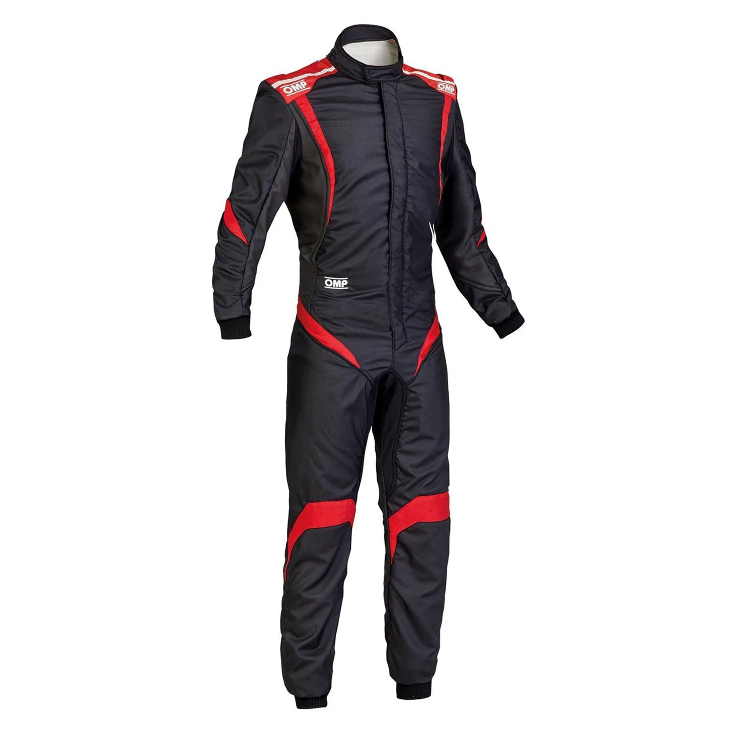 OMP ONE-S1 Black Red Go Kart Racing Suit - STORMX GEAR