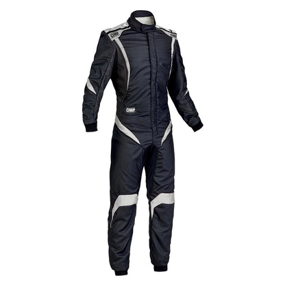 OMP ONE-S1 Black White Go Kart Racing Suit - STORMX GEAR