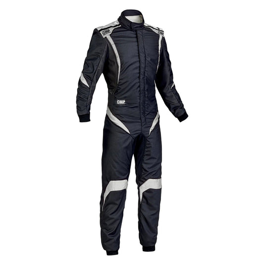 OMP ONE-S1 Black White Go Kart Racing Suit - STORMX GEAR