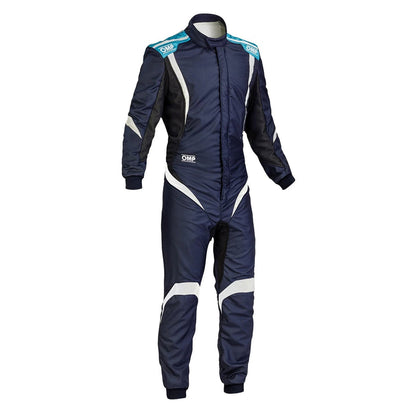 OMP ONE-S1 Blue White Go Kart Racing Suit - STORMX GEAR