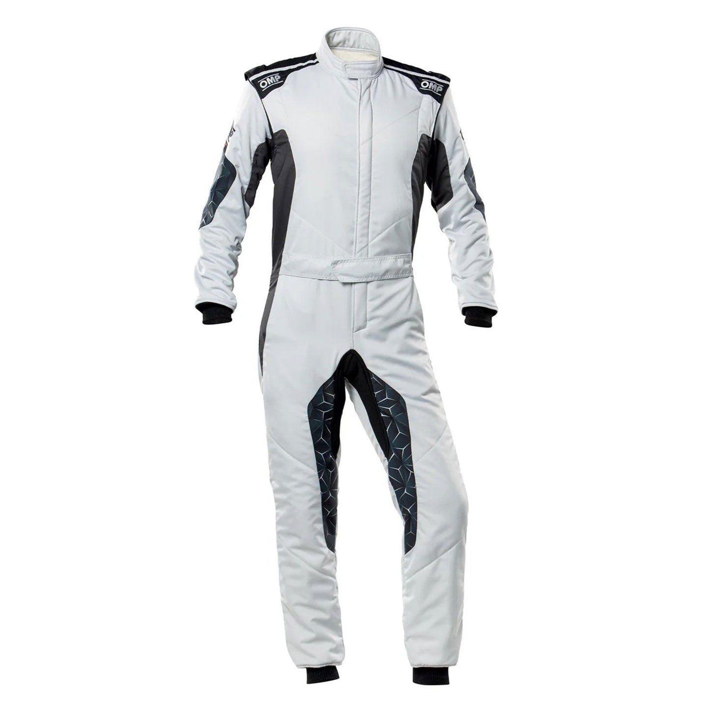 OMP TECNICA HYBRID Racing Suit - White and Black - STORMX GEAR