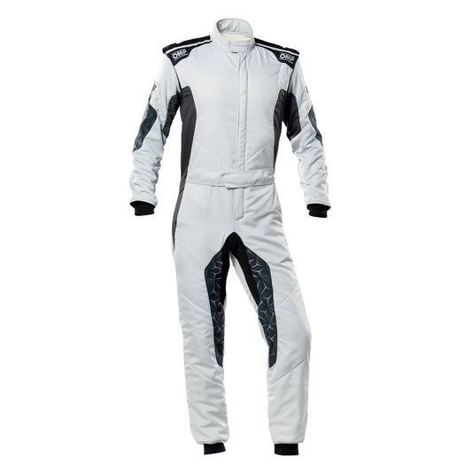 OMP TECNICA HYBRID Racing Suit - White and Black - STORMX GEAR