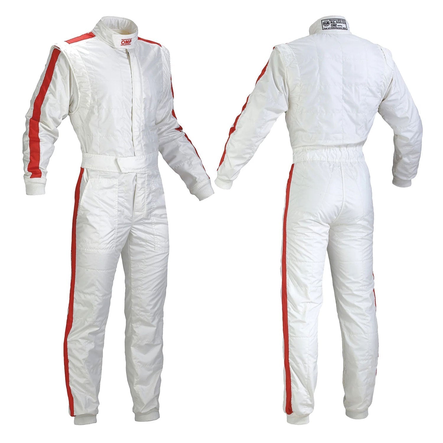 OMP White One Vintage Kart Racing Suit F1 1960s Style - STORMX GEAR