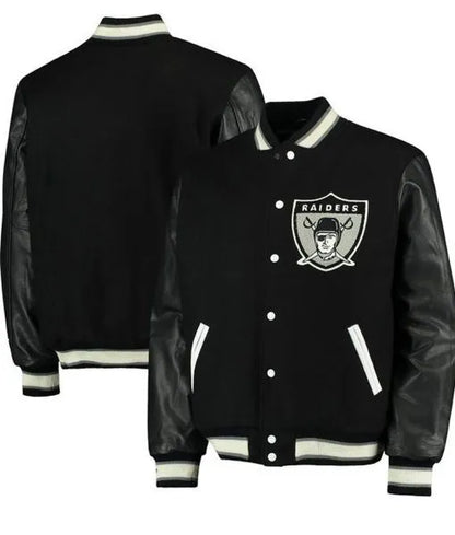 Oakland  Las Vegas Raiders Varsity Jacket