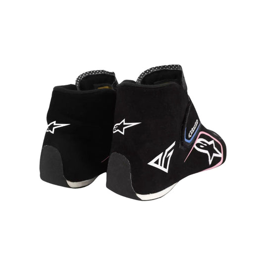 Black Pierre Gasly Monaco GP 2023 F1 racing boots with visible branding on a white background