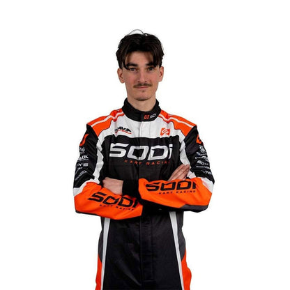 Close Up View of Sodi OMP Go-Kart Race Suit - STORMX GEAR