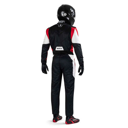 Back View of Sparco Black/Red Karting Suit - STORMX GEAR