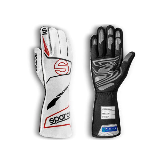 Pair of Sparco Futura race gloves on a white background