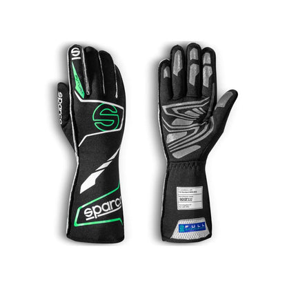 Pair of Sparco Futura race gloves on a white background