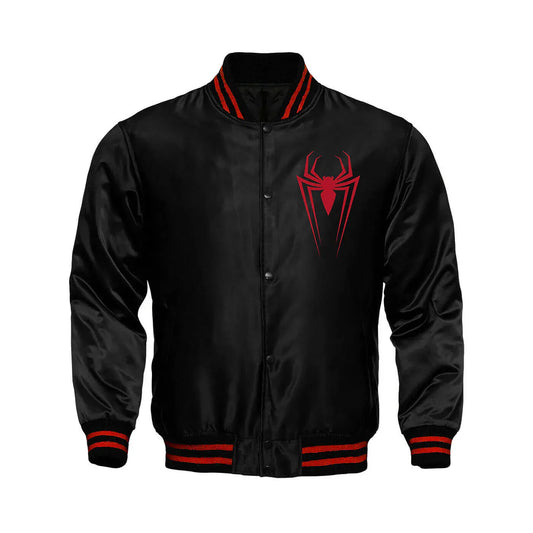 Spiderman satin Varsity Jacket