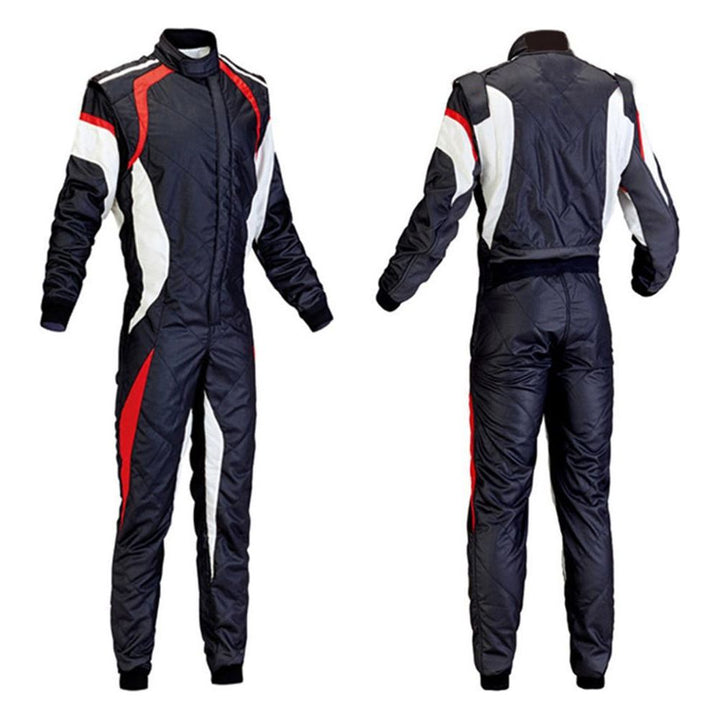 Black / White Kart Race Cordura One Piece suit
