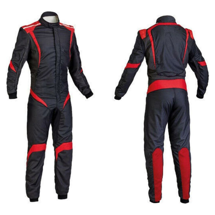 Black Go-Kart Driver Race Wear