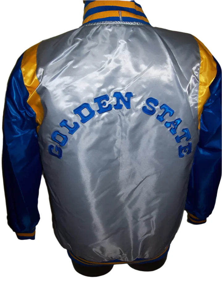 GOLDEN STATE WARRIORS REVERSIBLE Satin Jacket-002